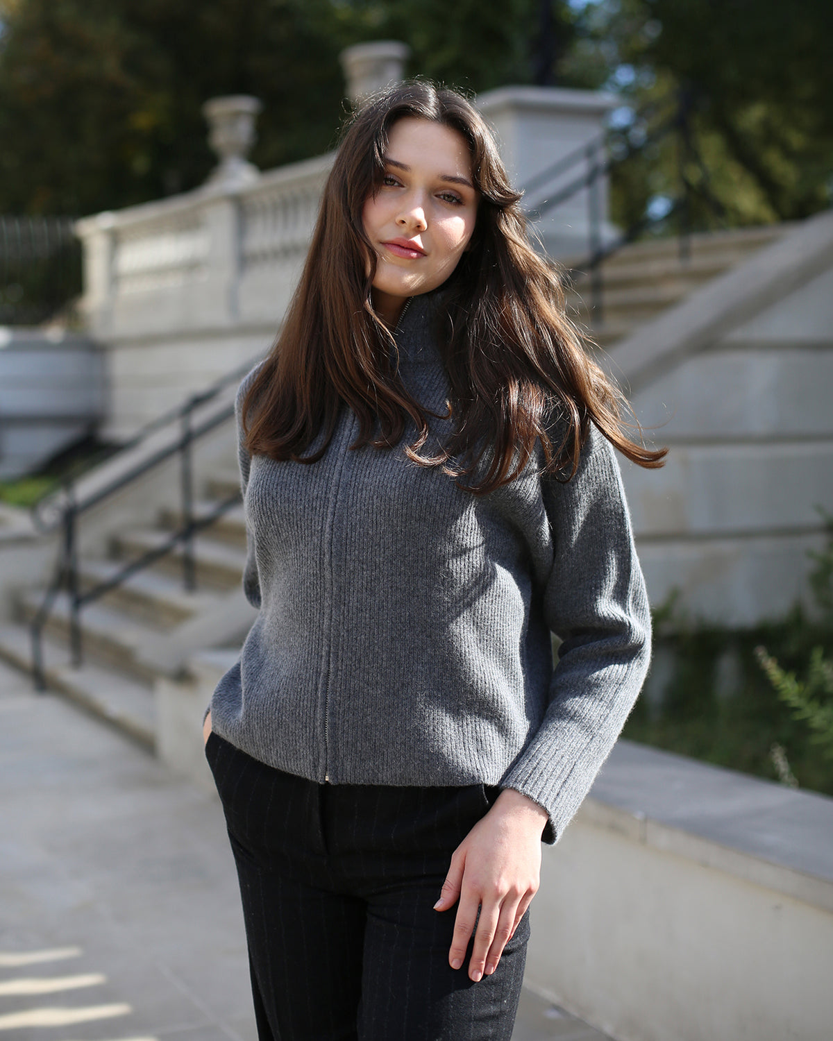 Sweter SWAN Zipper Heavy